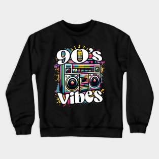 90s Vibe Boombox Music Crewneck Sweatshirt